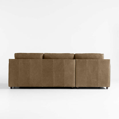 Fusion Sectional Sofa, Right Facing, Brown PU Leather