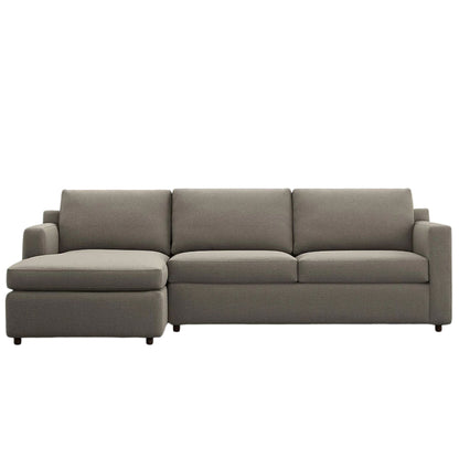Fusion Sectional Sofa, Right Facing, Charcoal