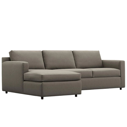 Fusion Sectional Sofa, Right Facing, Charcoal