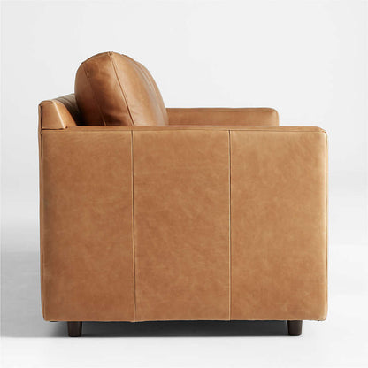 Fusion Sectional Sofa, 2 Seater, Tan PU Leather