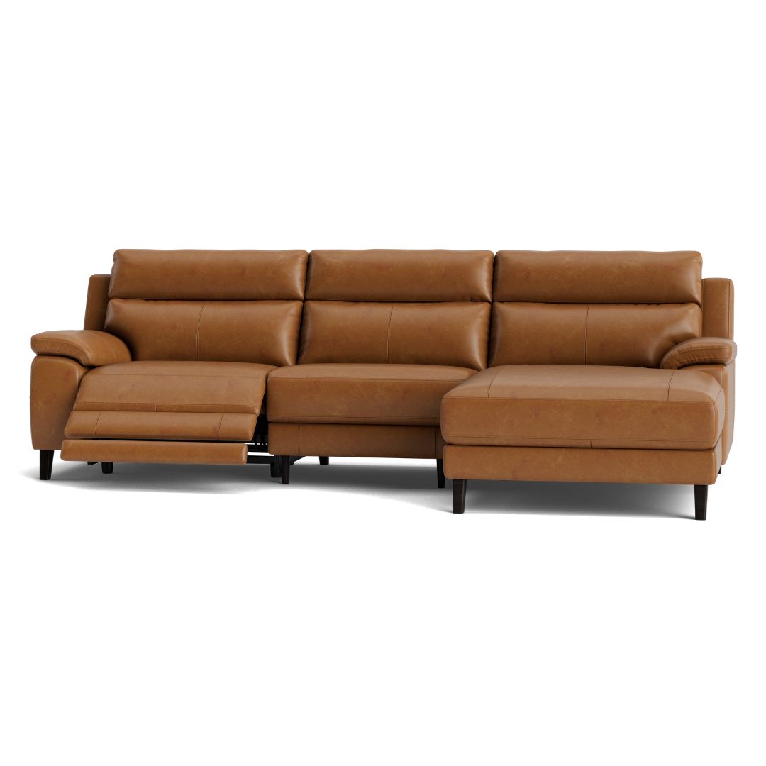 Tempa Right Facing Recliner Sofa With Chaise