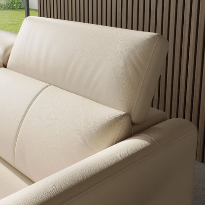 Andria Left Facing Recliner Sofa With Chaise, Beige