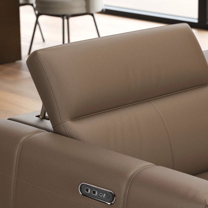 Carmen Dual Recliner Corner Sectional, Brown