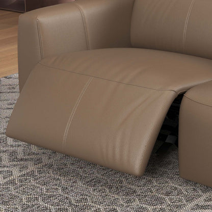 Carmen Dual Recliner Corner Sectional, Brown