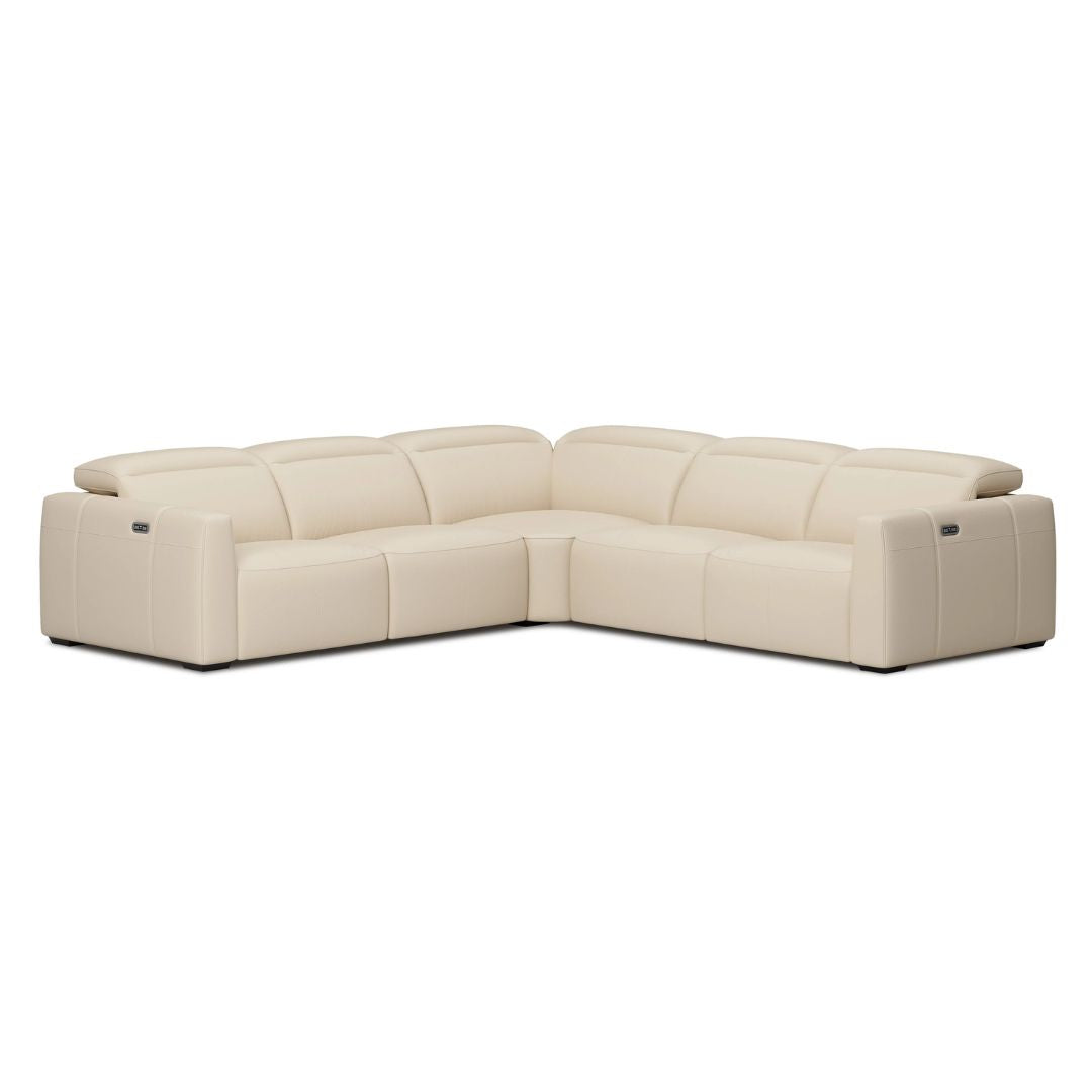 Carmen Dual Recliner Corner Sectional, Beige