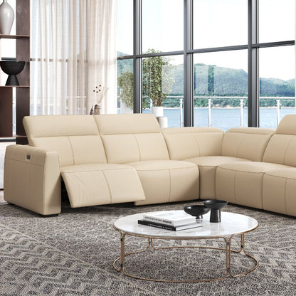Carmen Dual Recliner Corner Sectional, Beige