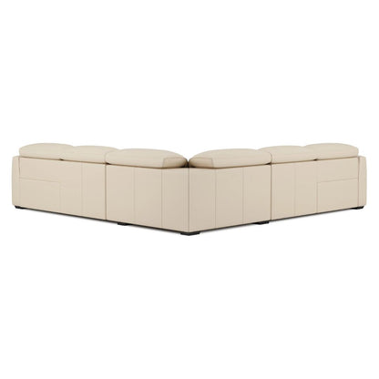 Carmen Dual Recliner Corner Sectional, Beige