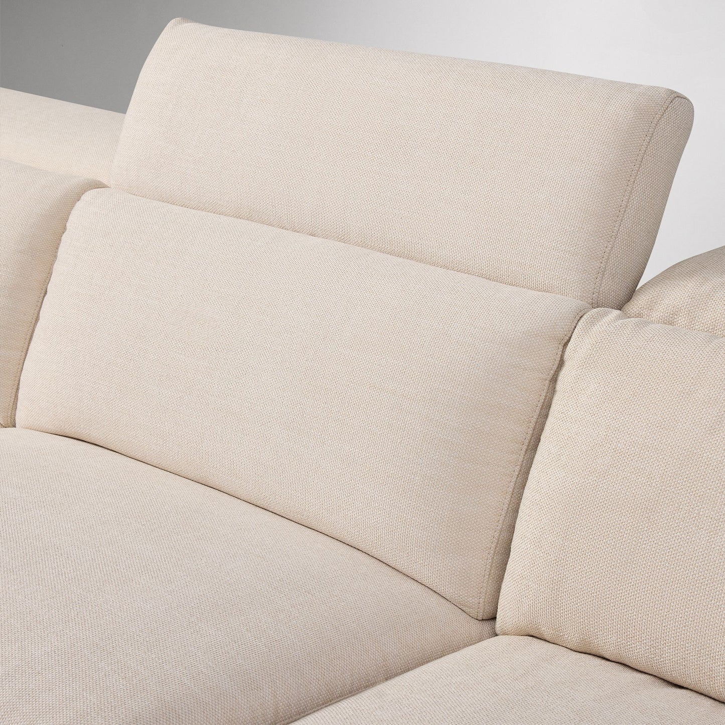 Aurum Recliner Leather Sofa, 2 Seater, Beige