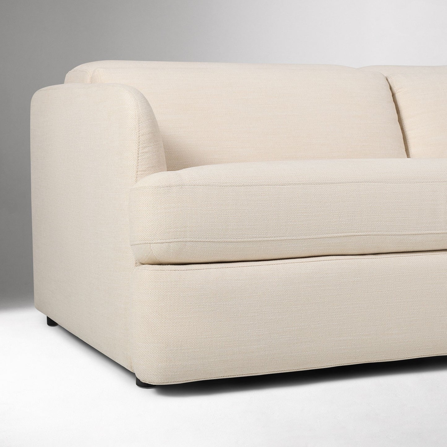 Aurum Recliner Leather Sofa, Left Facing, Beige
