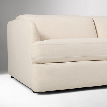 Aurum Recliner Leather Sofa, Left Facing, Beige