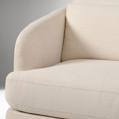Aurum Recliner Leather Sofa, Left Facing, Beige