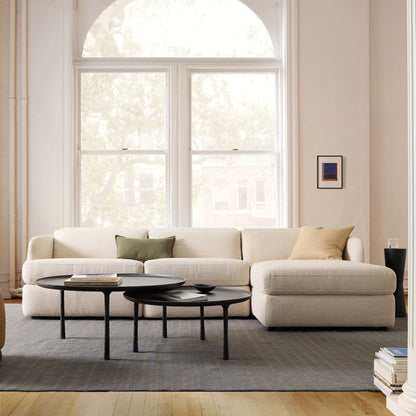 Aurum Recliner Leather Sofa, Left Facing, Beige
