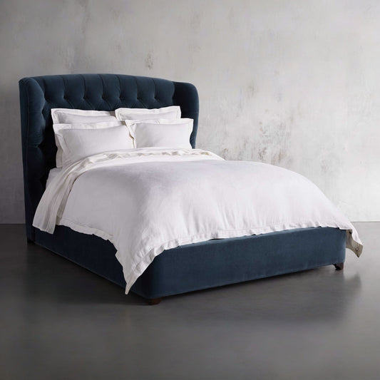 Mariah Tufted Bed, Navy Blue