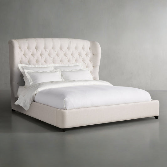 Mariah Tufted Bed, Beige
