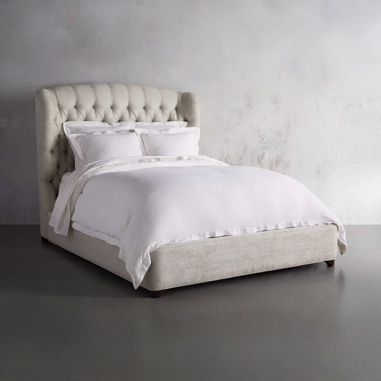 Mariah Tufted Bed, Ivory