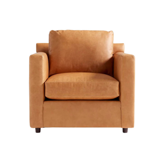 Fusion Armchair, Tan PU Leather