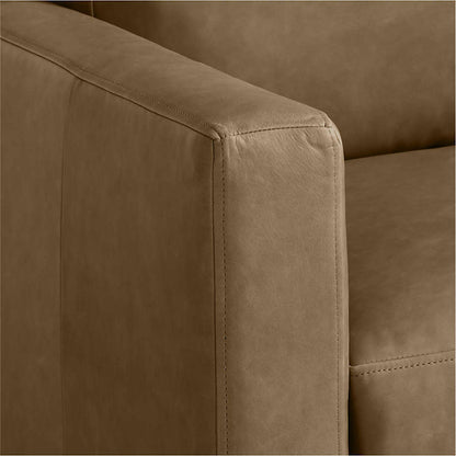 Fusion Armchair, Brown PU Leather