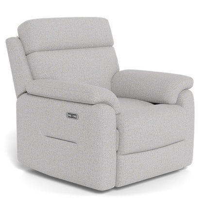 Viola Fabric Armchair With Electric Recliner & Headrest