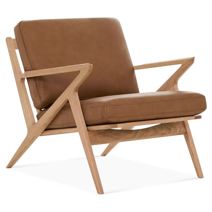 Aero Armchair, Brown PU Leather