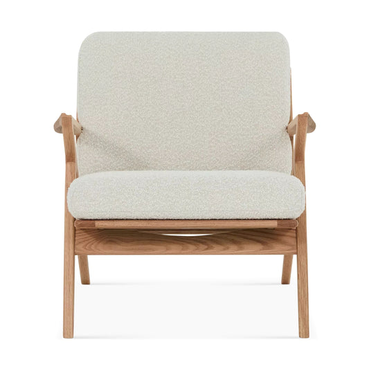 Aero Armchair, White Boucle