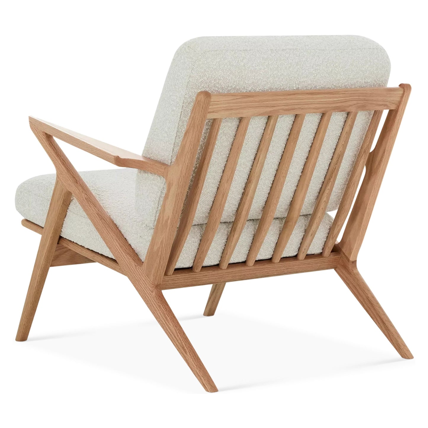 Aero Armchair, White Boucle