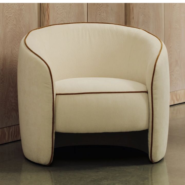Velora Lounge Chair, Beige