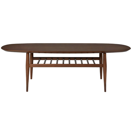Aurora Oval Coffee Table, Walnut