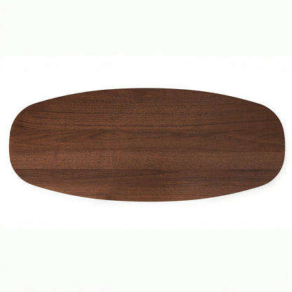 Aurora Oval Coffee Table, Walnut