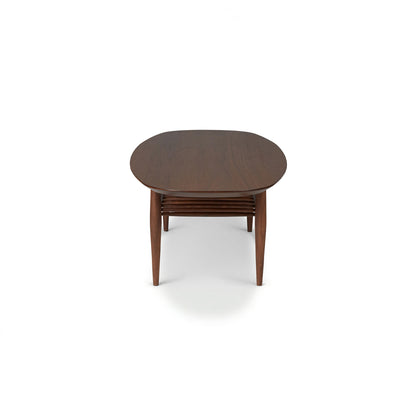 Aurora Oval Coffee Table, Walnut