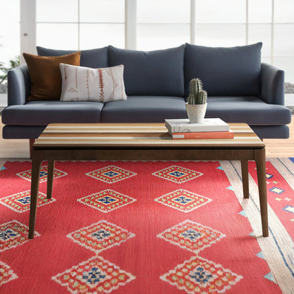Kendall Coffee Table, Multi-Color Tonal Stripe