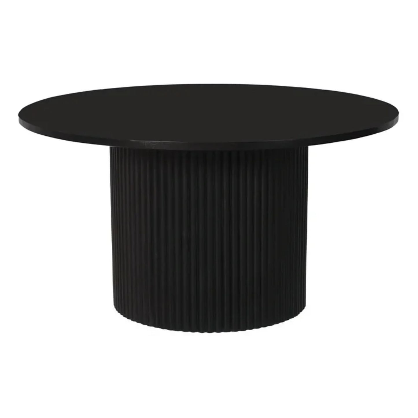 Rocco 32" Pedestal  Coffee Table, Black