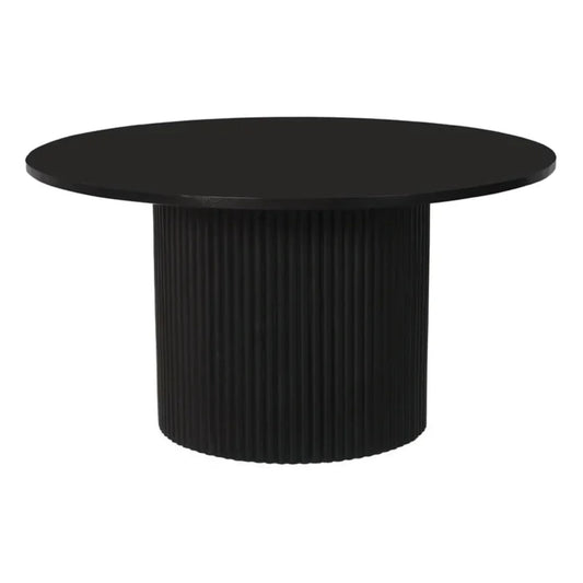 Rocco 32" Pedestal  Coffee Table, Black