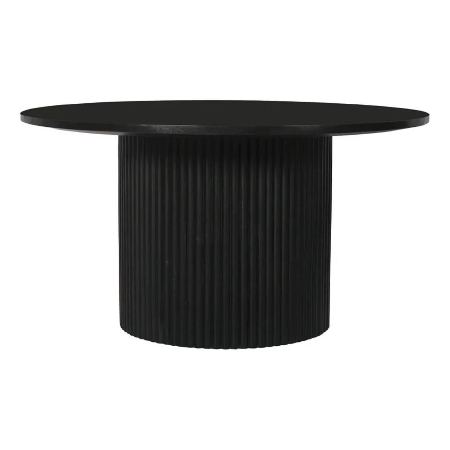Rocco 32" Pedestal  Coffee Table, Black