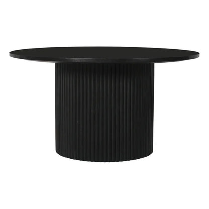 Rocco 32" Pedestal  Coffee Table, Black
