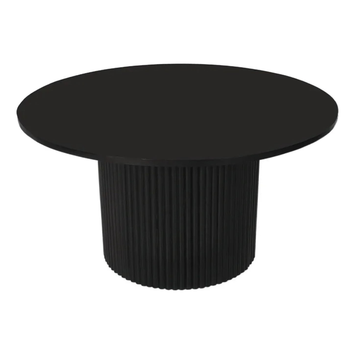 Rocco 32" Pedestal  Coffee Table, Black