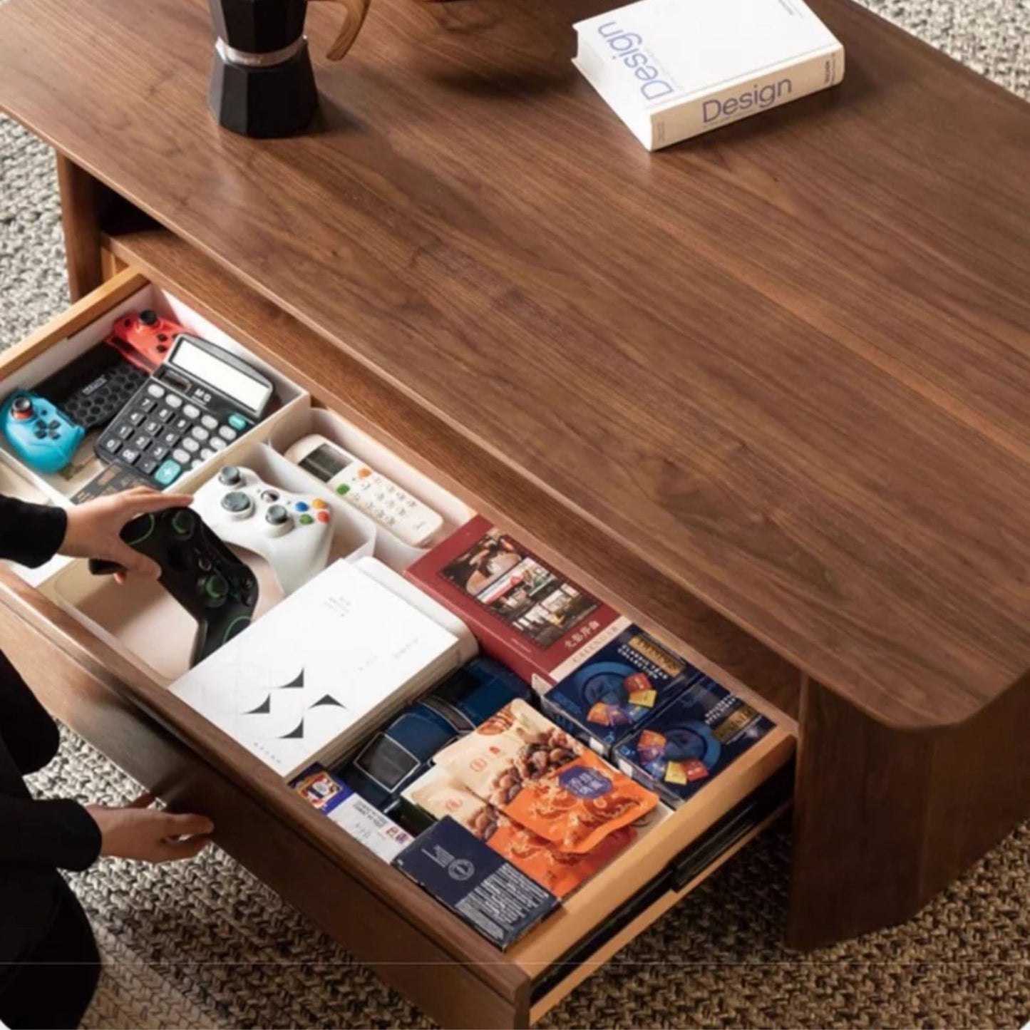 Arco Coffee Table, Walnut