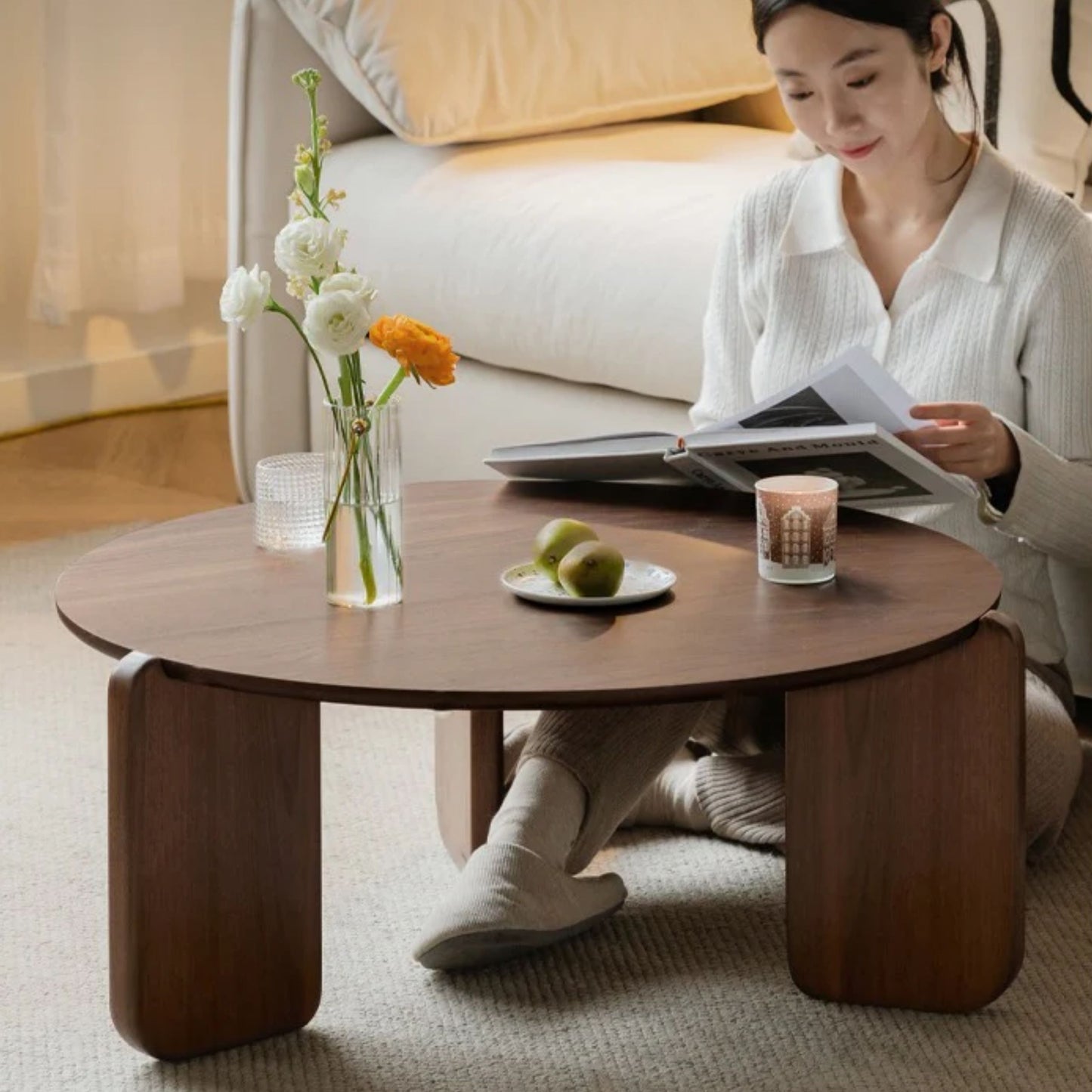 Muse Coffee Table, Walnut
