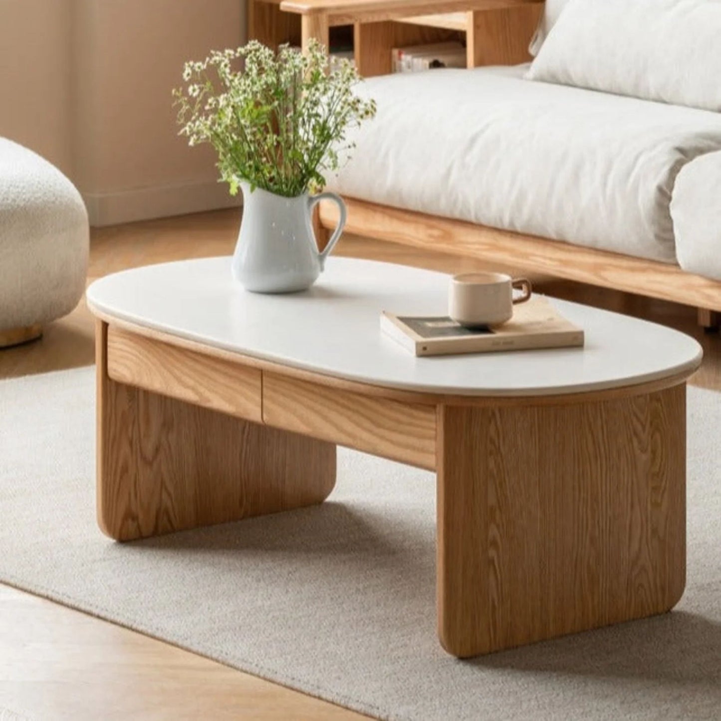 Drift Coffee Table, White