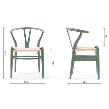 Wishbone Dining Chair, Green