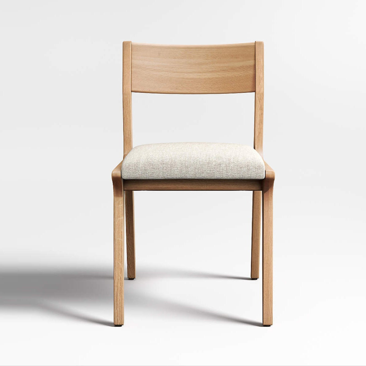 Wooden chair with a cushioned seat 