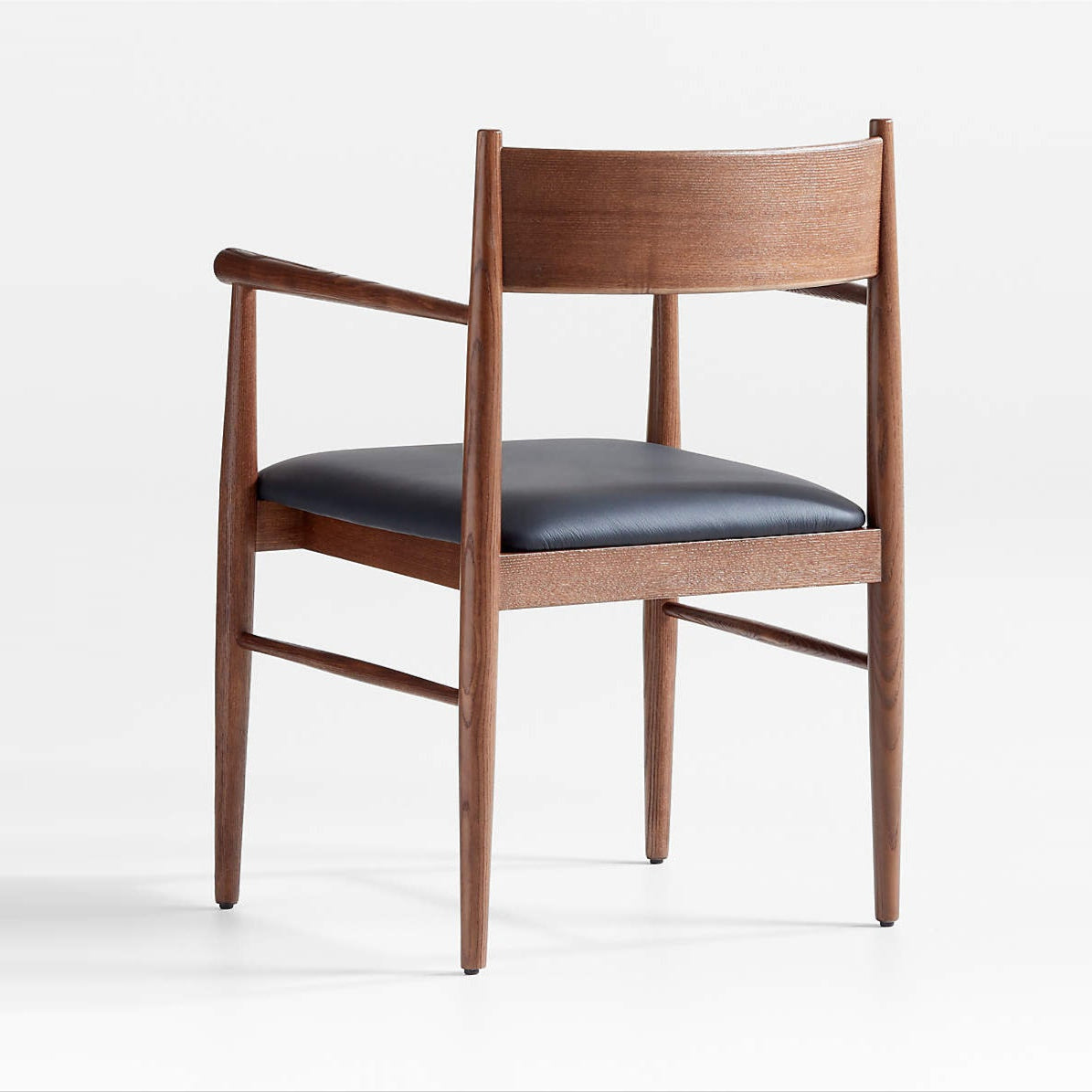 Barley Arm Chair, Black PU Leather