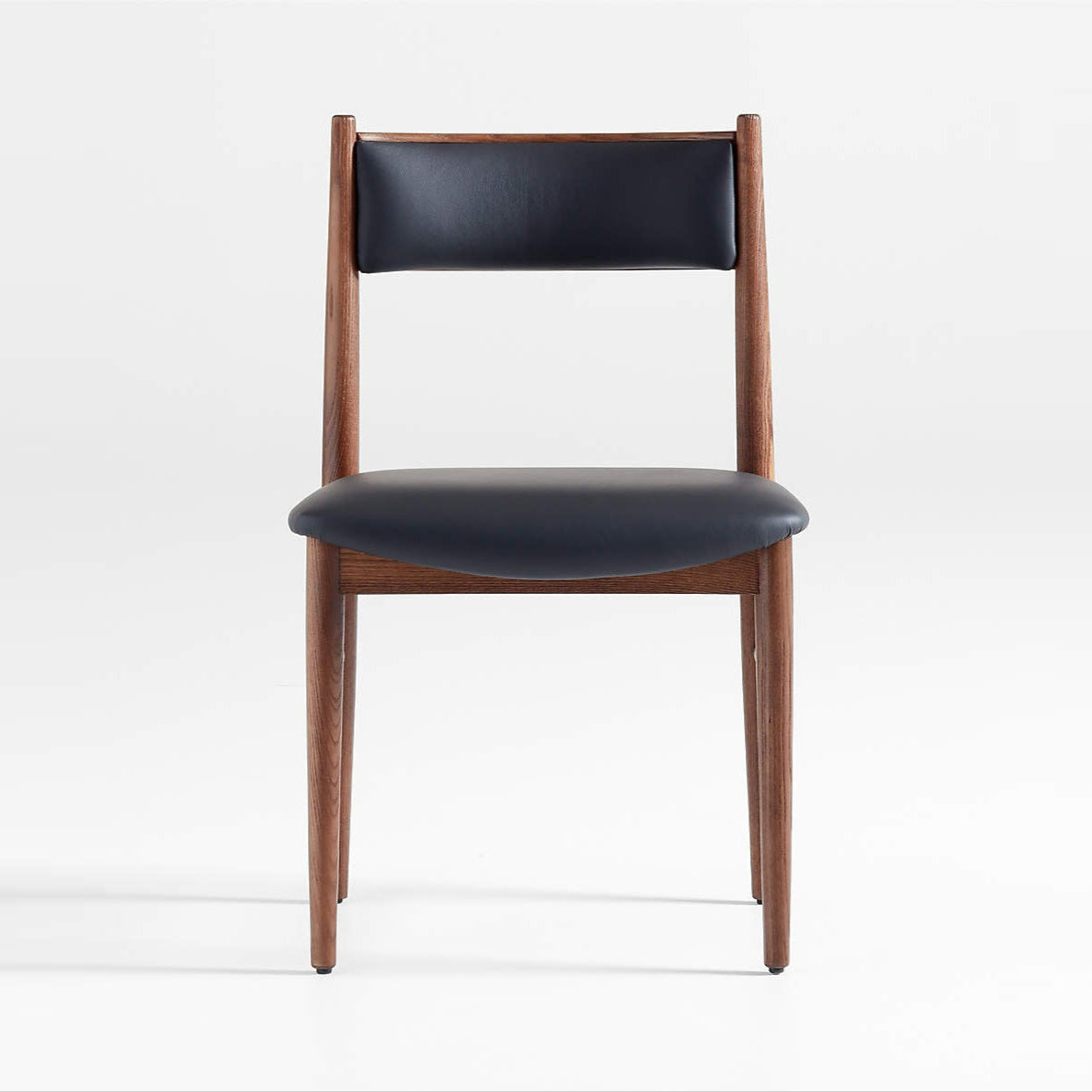 Barley Dining Chair, Black PU Leather