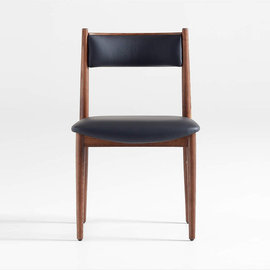 Barley Dining Chair, Black PU Leather