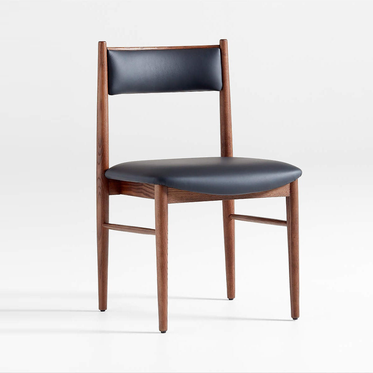 Barley Dining Chair, Black PU Leather