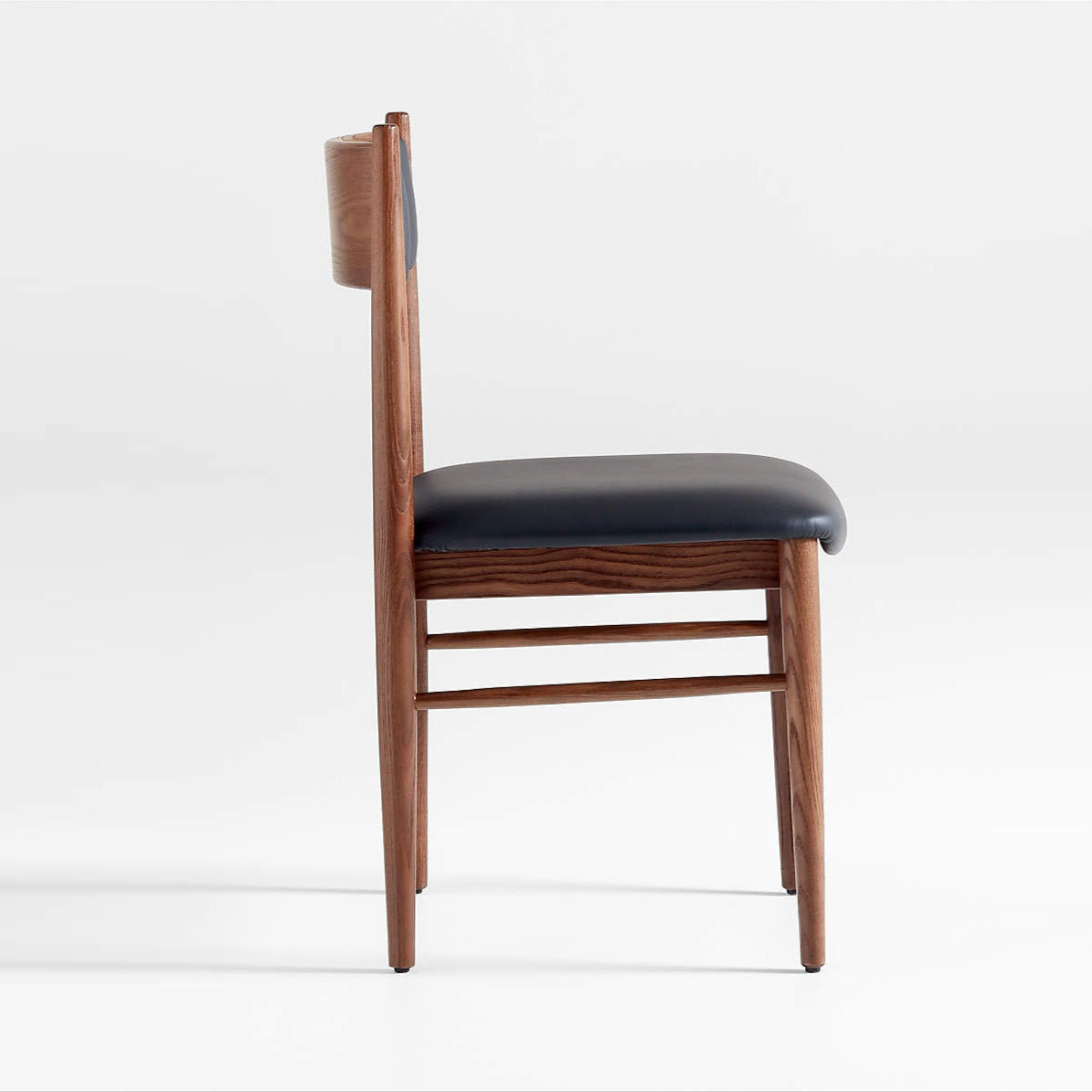 Barley Dining Chair, Black PU Leather