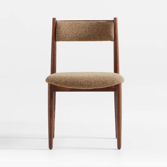 Barley Dining Chair, Mustard Boucle