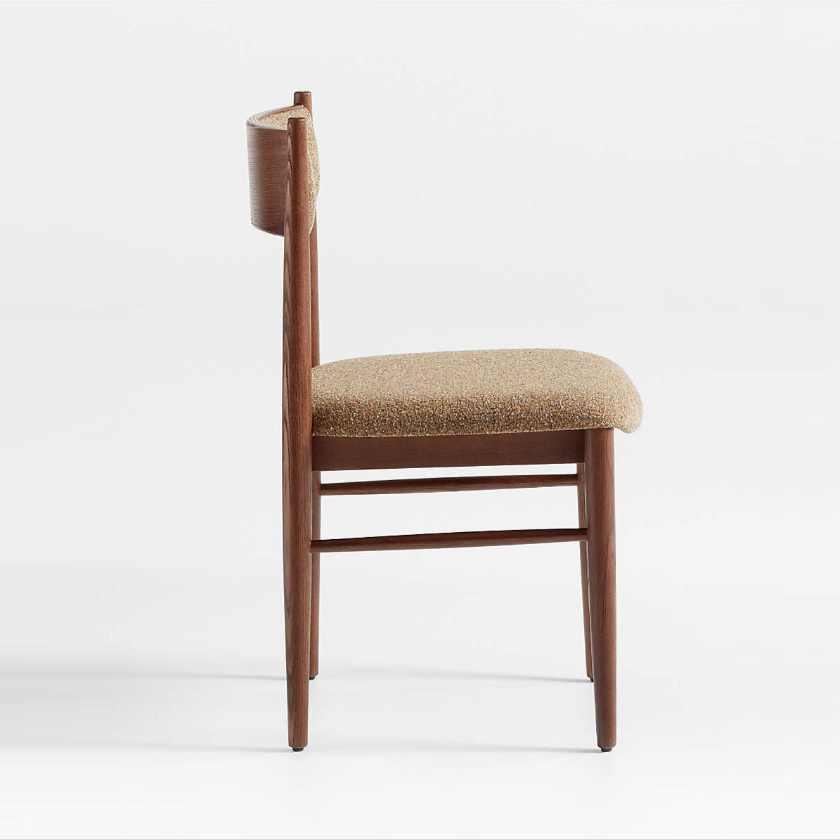 Barley Dining Chair, Mustard Boucle