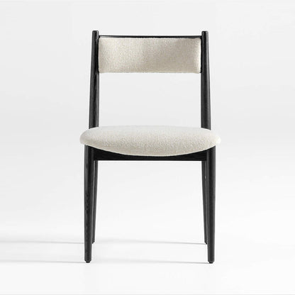 Barley Dining Chair, Black with Ivory Seat
