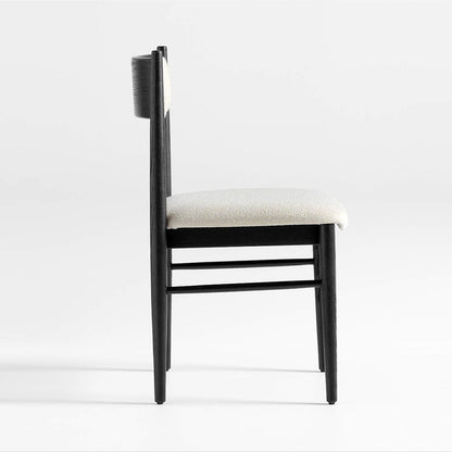 Barley Dining Chair, Black with Ivory Seat