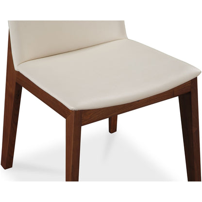 Dino Dining Chair, White PU Leather